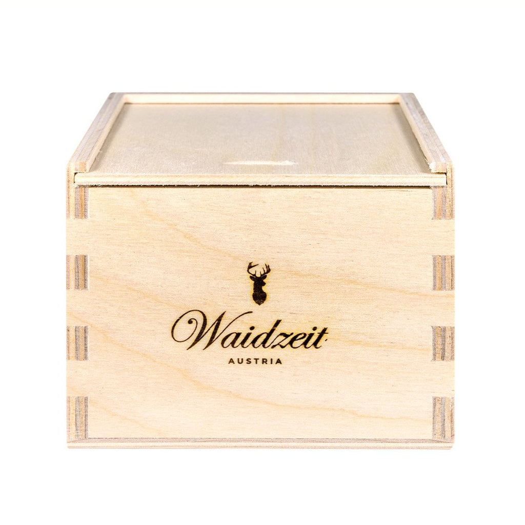 Waidzeit Chronograph Beer Silver wooden strap Men